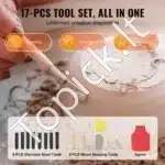 Elektrinis keramikos žiedimo ratas su pedaliniu valdymu (350 W, 25 cm, baltas) - Image 3