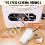 Elektrinis keramikos žiedimo ratas su pedaliniu valdymu (350 W, 25 cm, baltas) - Image 6