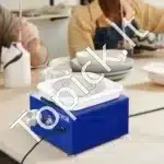 Elektrinis mini keramikos ratelis – 10 cm diskas, 300 W galia, su pėdos pedalu - Image 8