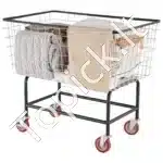 Erdvus Vielinis Skalbinių Vežimėlis  158 Litrų Talpa, Su 12.5 cm Ratukais - Image 9