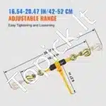 G80 ratchet grandinės tempikliai 6,3–8 mm – 4 vnt., 1 180 kg apkrova - Image 5