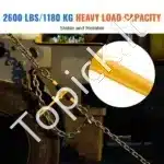 G80 ratchet grandinės tempikliai 6,3–8 mm – 4 vnt., 1 180 kg apkrova - Image 7