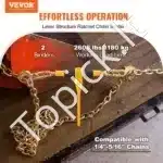 G80 ratchet grandinės tempiklis 6,3–8 mm – 2 vnt. (1180 kg) - Image 8