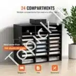 Juodas dokumentų organizatorius su 24 skyriais - Image 6