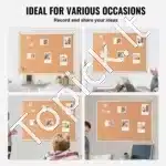 Kamštinė lenta 120x90 cm su aliuminio rėmu - Image 4