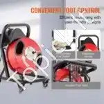 Kanalizacijos valymo mašina su ratais ir rankine įvorka | 15 m x 12,7 mm plieninė spiralinė viela - Image 4