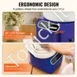 Keramikos žiedimo staklės su lietimui jautriu ekranu, 350 W, 28 cm diskas, pedalinis valdymas - Image 4