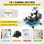 Kompaktiškas termopresas 25,4×30,5 cm – idealus kapų ir marškinėlių dekoravimui - Image 2