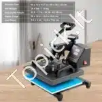 Kompaktiškas termopresas 25,4×30,5 cm – idealus kapų ir marškinėlių dekoravimui - Image 7