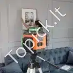 Kryžminis lazerinis nivelyras 30 m | Žalias spindulys 520 nm | Savilyginantis | Ličio baterija + Type-C įkrovimas | 3–8 val. darbo trukmė - Image 2