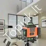 Kryžminis linijinis lazeris 30 m | Savilyginantis | 520 nm žalias spindulys | Statybinis linijų nivelyras su Li-ion baterija ir Type-C įkrovimu - Image 2