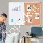 Didelė Kombinuota Lenta: Magnetinė ir Kamštinė – 120 x 90 cm, Su Aliuminio Rėmu, Biurui, Namams ir Mokyklai - Image 5