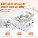 Mini elektrinis keramikos žiedimo ratas (320 aps./min, baltas) - Image 7