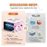 Mini elektrinis keramikos žiedimo ratas (320 aps./min, rožinis) - Image 5