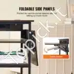 Mobilus spaudos įrangos stovas su įkrovimo stotele 4 lygių ratukinis stelažas spaudos įrangai ir priedams - Image 2