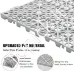 Modulinės plastikinės grindų plytelės 30,5×30,5 cm, 50 vnt., pilkos - Image 7
