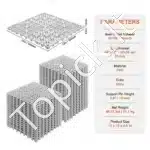 Modulinės plastikinės grindų plytelės 30,5×30,5 cm, 50 vnt., pilkos - Image 3