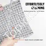 Modulinės plastikinės grindų plytelės 30,5×30,5 cm, 50 vnt., pilkos - Image 5