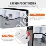 Modulinis Sieninis Laikiklis Dokumentams ir Žurnalams – 6 Vnt. Juodas, Biurui ir Mokyklai - Image 3