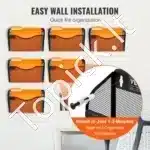 Modulinis Sieninis Laikiklis Dokumentams ir Žurnalams – 6 Vnt. Juodas, Biurui ir Mokyklai - Image 5