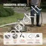 Nerūdijančio plieno paviršių valymo antgalis 508 mm – iki 4500 PSI, 14,7 l/min, su dvigubais purkštukais - Image 5