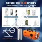 Nešiojamas Daugiafunkcinis Sublimacinis Presas Puodeliams ir Termosams 11-30 oz - Image 2