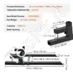 Paletės Šakės 109 × 7 × 23 cm, Keliamoji Galia 907 kg – Reguliuojamos Šakės 109 cm - Image 3