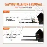 Paletės šakės 149 × 7 × 23 cm, keliamoji galia 907 kg - Image 4