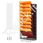 Patogus Sieninis Stovas Dokumentams ir Žurnalams – 10 Kišenių, Matmenys 322x105x650 mm - Image 8