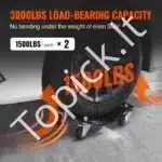 Patvarus automobilio padangų perstatymo rinkinys su 4 ratukais – iki 1400 kg talpa - Image 7