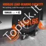 Patvarus automobilio padangų perstatymo rinkinys su 4 ratukais – iki 3000 kg talpa - Image 7