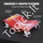 Patvarus automobilio padangų perstatymo rinkinys su 4 ratukais – iki 3600 kg talpa - Image 5