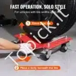 Patvarus automobilio padangų perstatymo rinkinys su 4 ratukais – iki 3600 kg talpa - Image 4