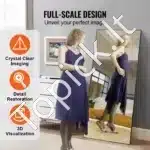 Pilno kūno veidrodis be stovo – 180×78,5 cm sieninis veidrodis interjerui - Image 7