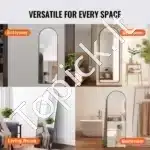 Pilno kūno veidrodis su stovu – 164,5×55,8 cm modernus sieninis ir pastatomas veidrodis - Image 4