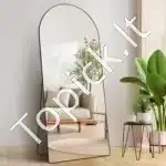 Pilno kūno veidrodis su stovu – 180×81 cm modernus grindų ir sienos veidrodis interjerui - Image 2