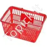 Pirkinių Krepšiai su Geležinėmis Rankenomis ir Stovu – 12 vnt., 21 L Talpos, Raudoni, Profesionaliam ir Namų Naudojimui - Image 7