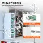 Plieninis dujų balionų stovas –3×~13,6 – 22,7 kg + 3 smulkūs, dydis 372 × 355 × 1 170 mm - Image 6