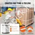 Poliesterio Tempimo Juosta Kabeliams, 160.9 m Ilgio, 1.3 cm Pločio, 567 kg Tempimo Jėga, Balta - Image 2