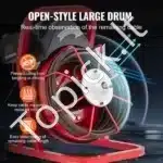 Profesionali kanalizacijos valymo mašina 15,24 m x 12,7 mm | Rankinė spiralės tiekimo sistema - Image 6