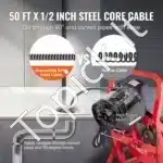 Profesionali kanalizacijos valymo mašina 15,24 m x 12,7 mm | Rankinė spiralės tiekimo sistema - Image 7