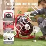 Profesionali kanalizacijos valymo mašina 15,24 m x 12,7 mm | Rankinė spiralės tiekimo sistema - Image 4