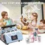 Profesionalus Sublimacinis Presas Dideliems Puodeliams ir Termosams 887 ml Mėlynos Spalvos | Termo Presas Puodelių Spaudai - Image 6