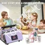 Profesionalus Sublimacinis Presas Dideliems Puodeliams ir Termosams 887 ml Mėlynos Spalvos | Termo Presas Puodelių Spaudai - Image 6