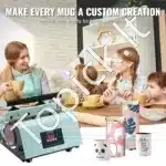 Profesionalus Sublimacinis Presas Dideliems Puodeliams ir Termosams 887 ml Žalios Spalvos | Termo Presas Puodelių Spaudai - Image 6