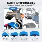 Profesionalus Sublimacinis Presas Kepuraitėms su 4 Kaitinimo Pagalvėlėmis | Termo Presas Kepuraičių Spaudai - Image 3