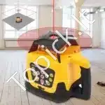Profesionalus rotacinis lazeris su raudonu spinduliu | 360° statybinis lazerinis nivelyras | 500 m veikimo atstumas | Komplektas - Image 6