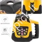 Profesionalus rotacinis lazeris su raudonu spinduliu | 360° statybinis lazerinis nivelyras | 500 m veikimo atstumas | Komplektas - Image 7