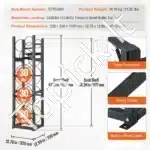 Profissionalus šaldymo dujų balionų stovas 3 × 13,6 kg + 3 mažesniems balionams - Image 3