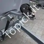 Rankinė gervė su 1587,5 kg traukos galia – 10 m poliesterio juosta, 2‑greičių spragtukas, ergonominė rankena - Image 2